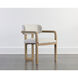 Madrone Rustic Oak / Heather Ivory Tweed Dining Armchair